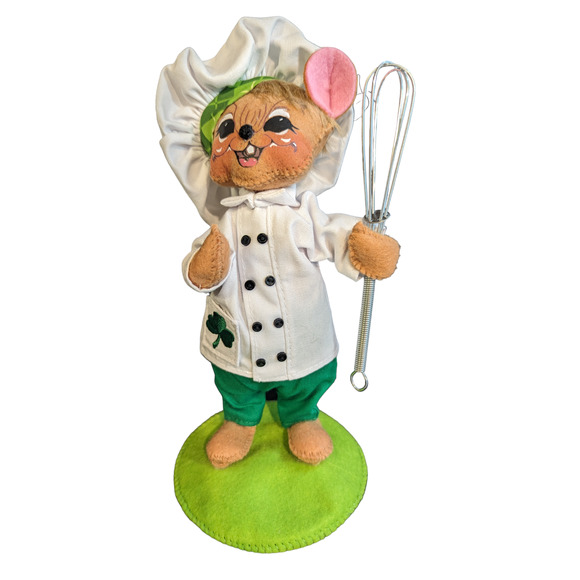 Annalee Saint Patrick's Day 6in Shamrock Chef Mouse - Gift Wrapped! - Picture 2 of 4